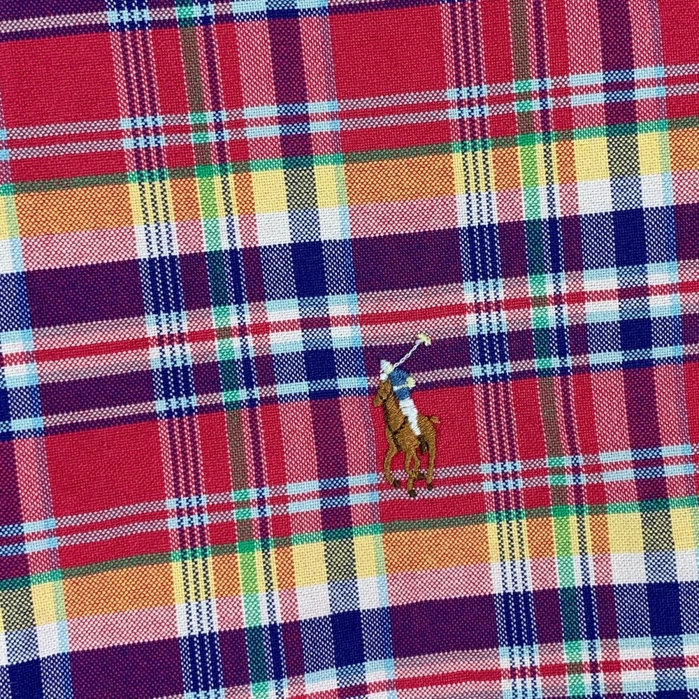 Ralph Lauren Oxford Shirt Men 3XLT Plaid Button Down Long Sleeve Classic Fit - Picture 2 of 9